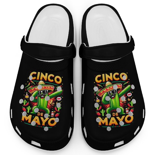 Cinco de Mayo Dancing Cactus Clogs