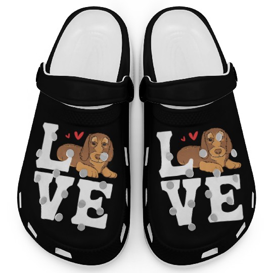 Wirehaired Dachshund Owner I Love My Dachshund Clogs