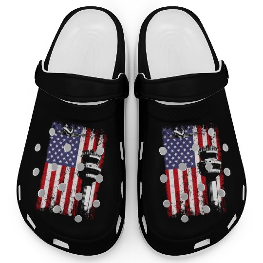 American Flag US, air traffic controller Clogs