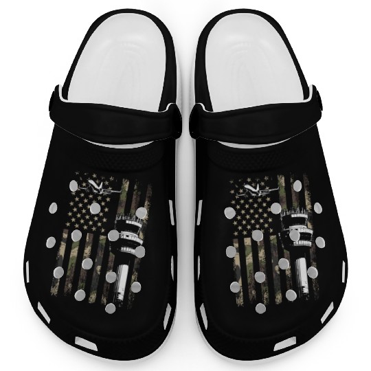 American Flag US, air traffic controller Clogs