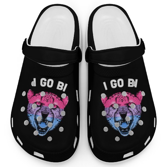 I Go Bi Bisexual LGBTQ Bi Pride LGBT Sayings Panse Clogs