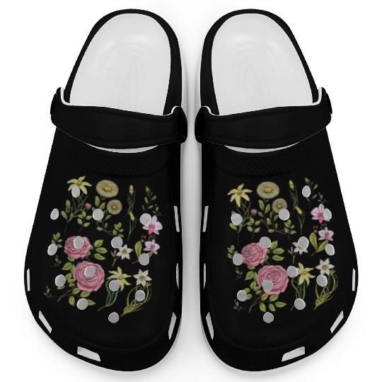Flowers Cottagecore Mushroom Indie Clothes Clogs