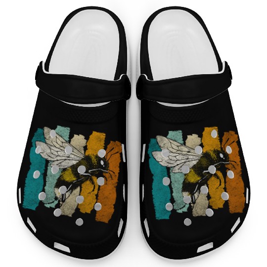 Honey Bee Nature Flowers Bees Clogs