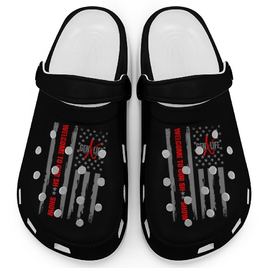 GEN X LIFE Welcome to Our Sh Show grey Clogs