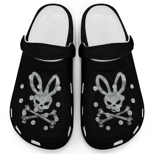 Funny Easter Bunny Crossbones Clogs