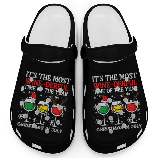Christmas In July Winederful Clogs
