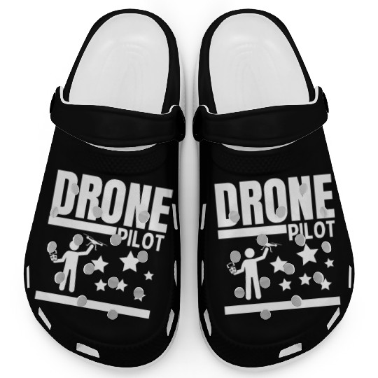 Drone Pilot Quadcopter Proud Funny Drone Pilot Clogs