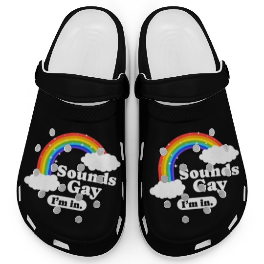 Gender Lesbians, Gays, Trans, Queer Outfit Rainbow Clogs