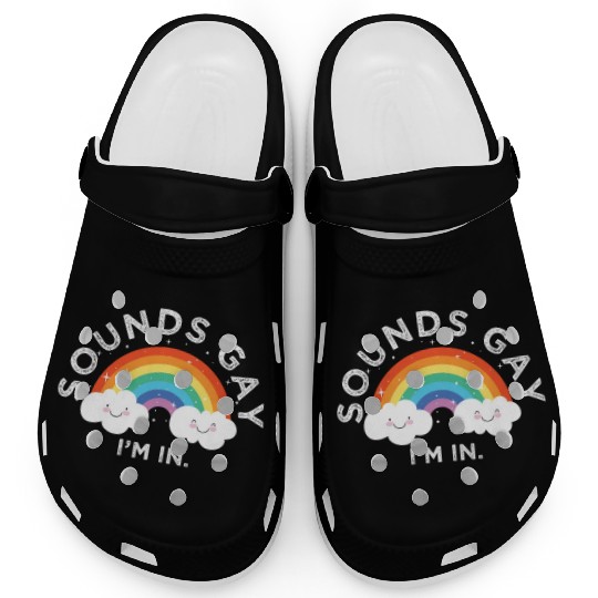 Gender Lesbians, Gays, Trans, Queer Outfit Rainbow Clogs