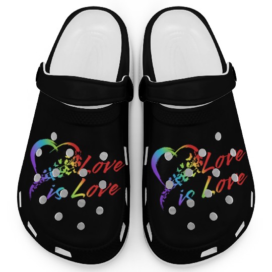 Gender Lesbians, Gays, Trans, Queer Outfit Rainbow Clogs