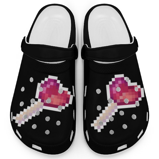 Pixel Art Sprite Cute Heart Lollipop Clogs