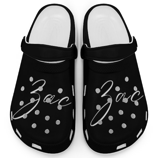 Zeus Name with Z Boy Name Birth Baby Shower Boy Clogs