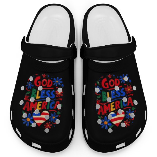 God Bless America Clogs
