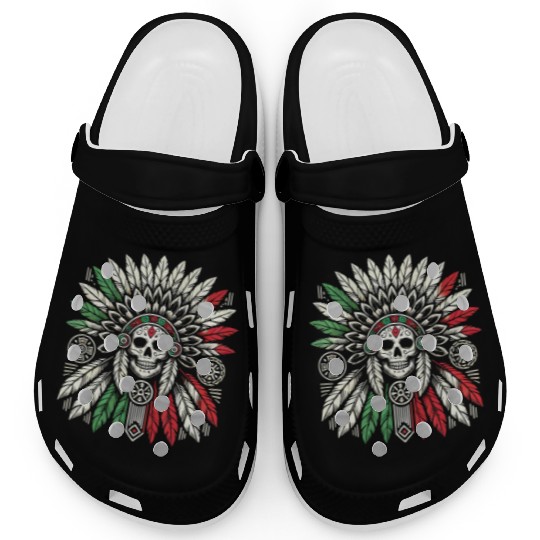 Aztec Warrior Indigenous Mexican Aztec Jaguar Clogs
