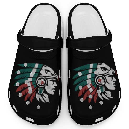 Aztec Warrior Indigenous Mexican Aztec Jaguar Clogs