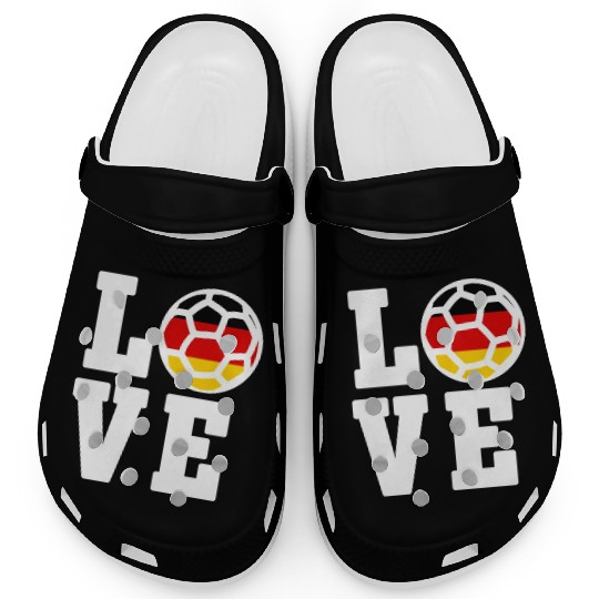 Love soccer ball germany german team player goal Clogs