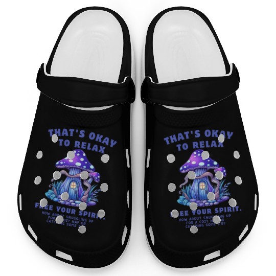 Restful Mushroom Haven Clogs