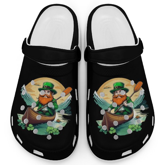 St. Patrick's Day Shamrock St Paddy's Day Kayak Clogs
