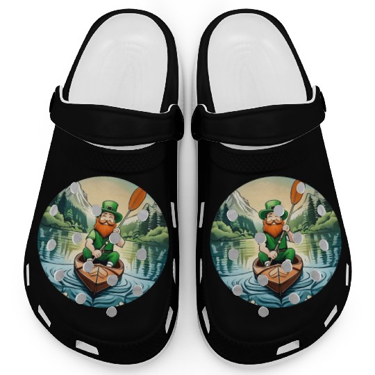 St. Patrick's Day Shamrock St Paddy's Day Kayak Clogs