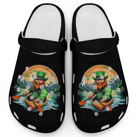 St. Patrick's Day Shamrock St Paddy's Day Kayak Clogs