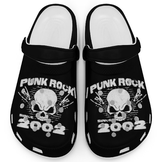 Punk Rock Since 2002 - Skull Rock Hands 22nd Clogs