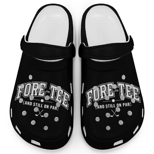 Fore-Clogs Golf Birthday Clogs for 40th Birthday