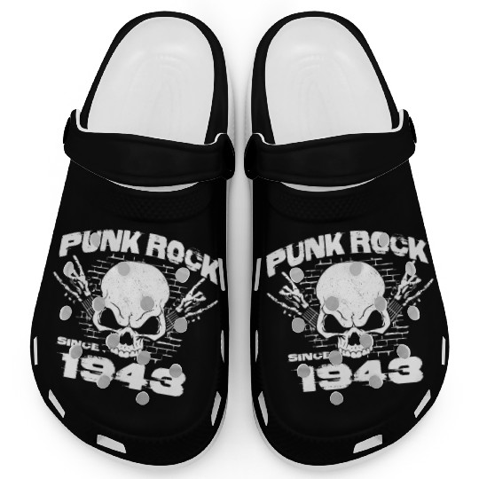 Punk Rock Since 1943 - Skull Rock Hands 81st Clogs
