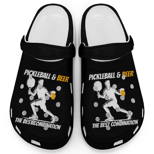 Pickleball & Beer The Best Combination drink sport Clogs