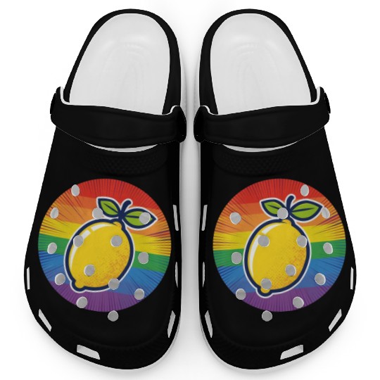 LGBTQ Lemon Clogs