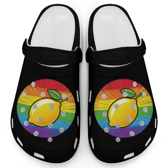 LGBTQ Lemon Clogs