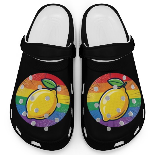LGBTQ Lemon Clogs