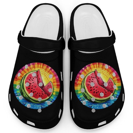 LGBTQ Melon Clogs