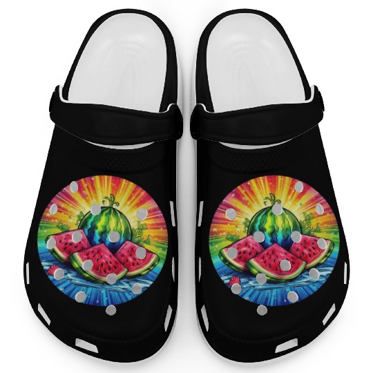 LGBTQ Melon Clogs