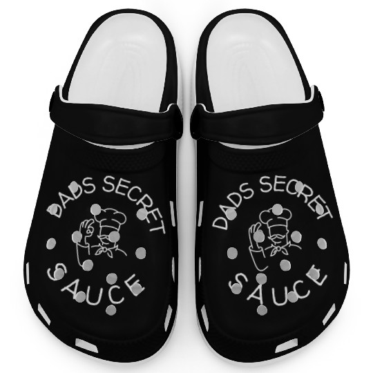 Dads Secret Sauce Cooking Design Clogs