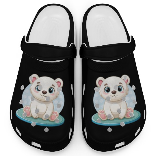 polar bear cub Clogs