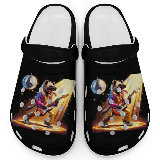 Disco Ball Guitar Hyena Clogs