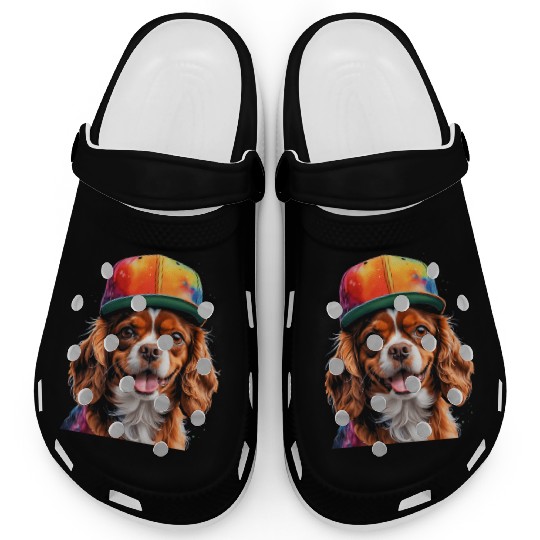 Cavalier Charles Spaniel Snapback Graphic Clogs