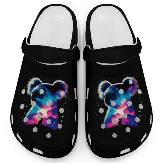 Cool Galaxy Graphic Space Art Clogs