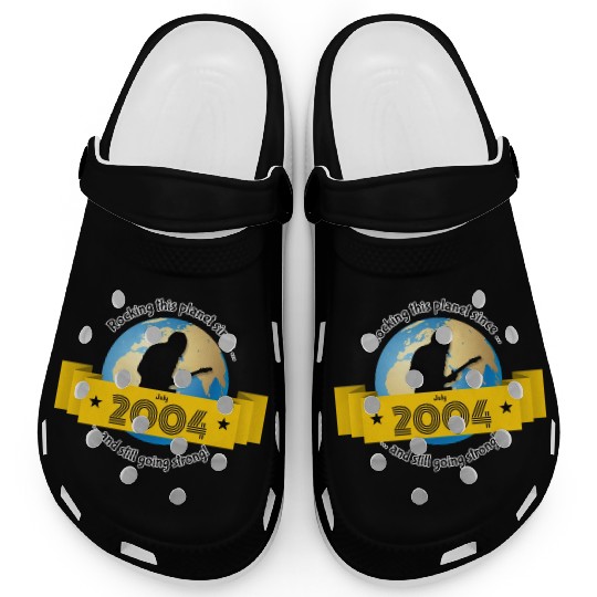 20th birthday Rocking this planet since 07/2004 Clogs