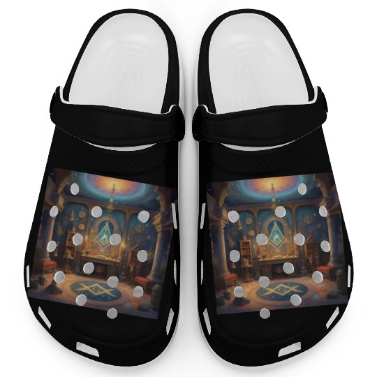 Masonic Painting Design Clogs