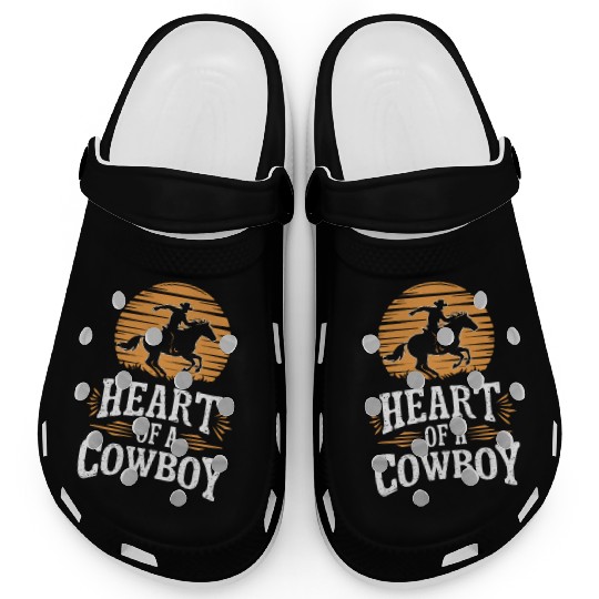 Cowboy Lifestyle Western Theme with Horses and Clogs