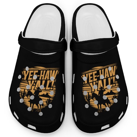 Cowboy Lifestyle Western Theme with Horses and Clogs