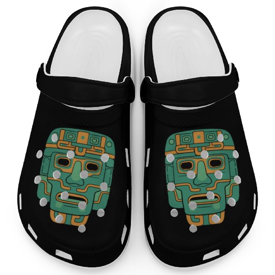 Aztec God Ancient Mythology Huitzilopochtli Mask Clogs