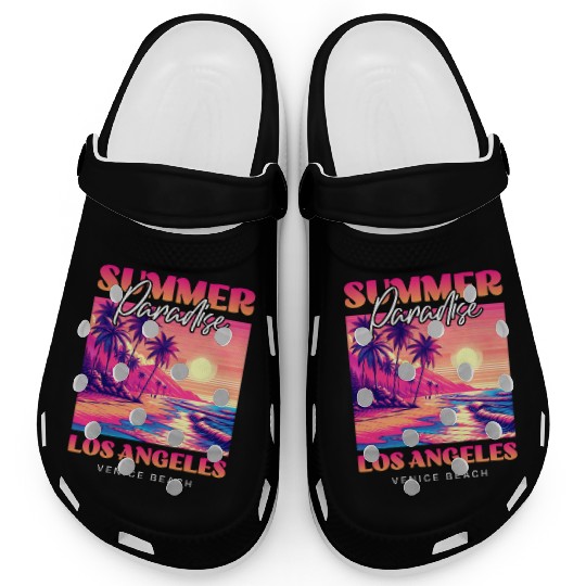 Summer Paradise Los Angeles Venice Beach Clogs