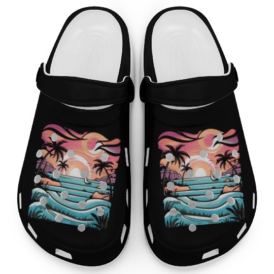Azure Embrace Mediterranean Dreamscapes Clogs