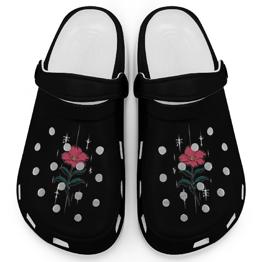 Voodoo Hibiscus Flower Clogs