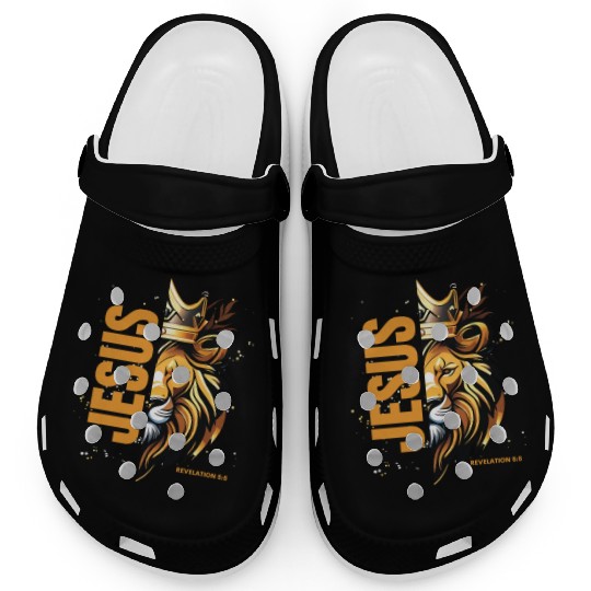 Jesus the Lion of Judah - Revelation 5:5 Cool Clogs