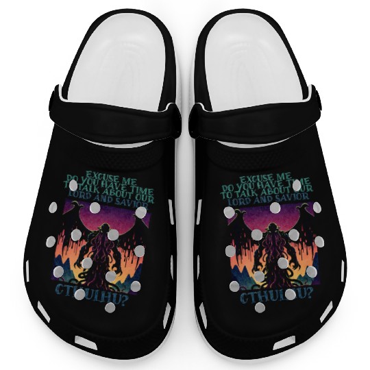 Lord & Savior Cthulhu Cult Lovecraft Necronomicon Clogs