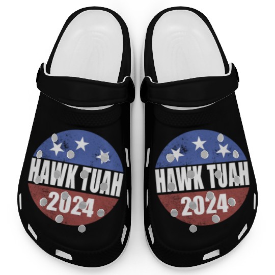 Hawk Tuah 2024 Election Button Hawk Tuahhawk tuah Clogs