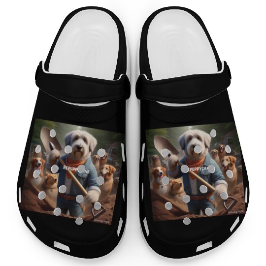 Funny and cute animal or pet Republican Clogs